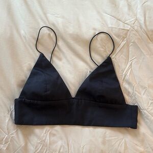 Aritzia Black Crop Top